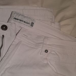 Mens White Designer Jeans
